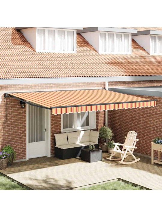 Izvelkams jumtiņš dzeltena un oranža 450x300 cm audums