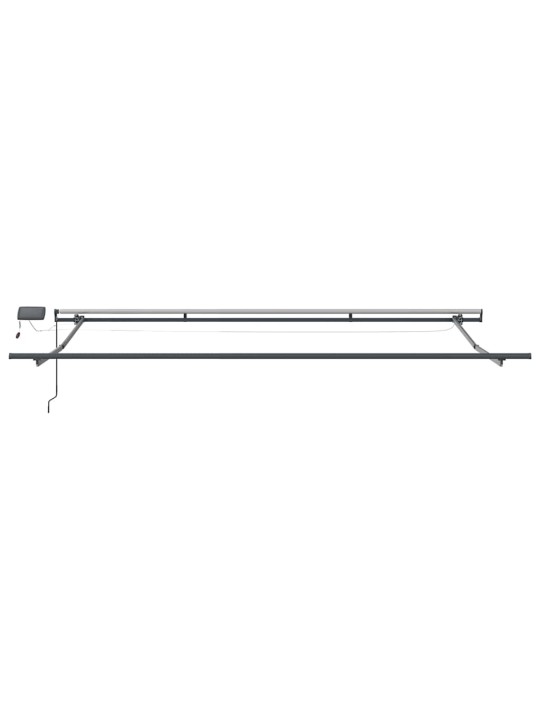 Izvelkams jumtiņš sarkans un balts 450 × 300 cm audums