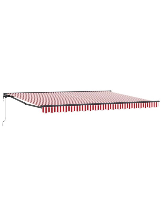 Izvelkams jumtiņš sarkans un balts svītrojums 450x300 cm audums