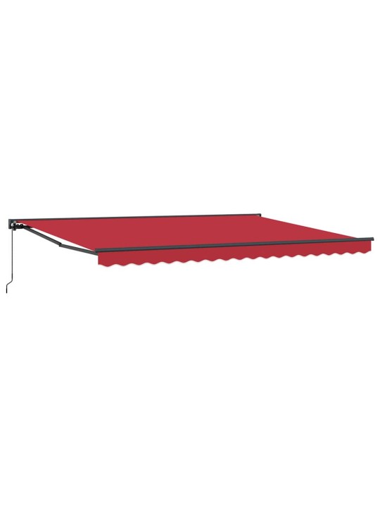 Izvelkams jumtiņš manuāls sarkana 450x300 cm audums
