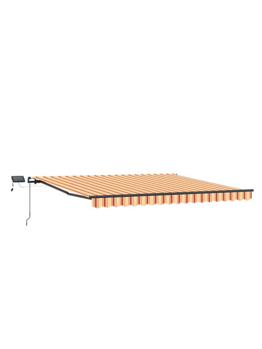 Izvelkams jumtiņš dzeltena un oranža 450 × 350 cm audums