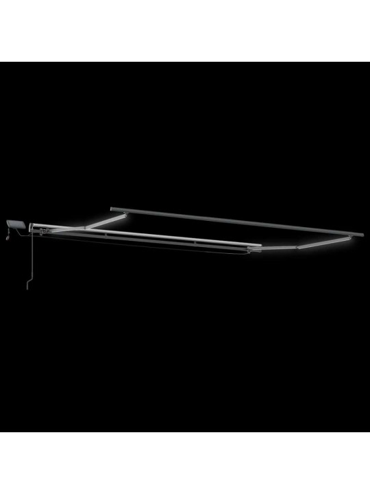 Izvelkams jumtiņš sarkans un balts 450 × 350 cm audums