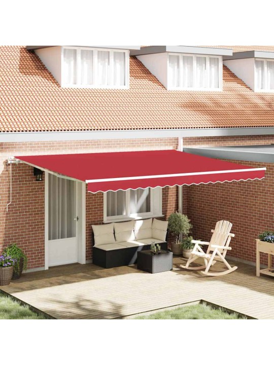 Izvelkams jumtiņš 450 × 350 cm sarkana