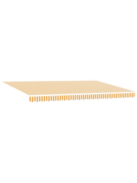 Izvelkams jumtiņš manuāls oranža un balta 500x300 cm audums
