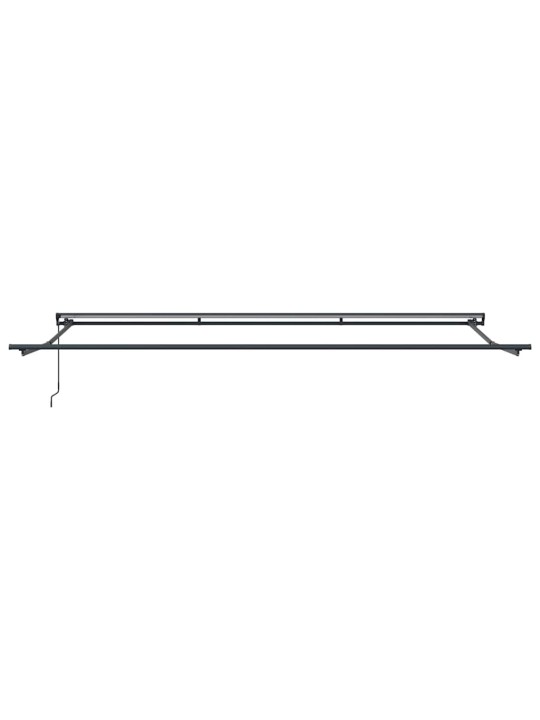 Izvelkams jumtiņš manuāls oranža un balta 500x300 cm audums