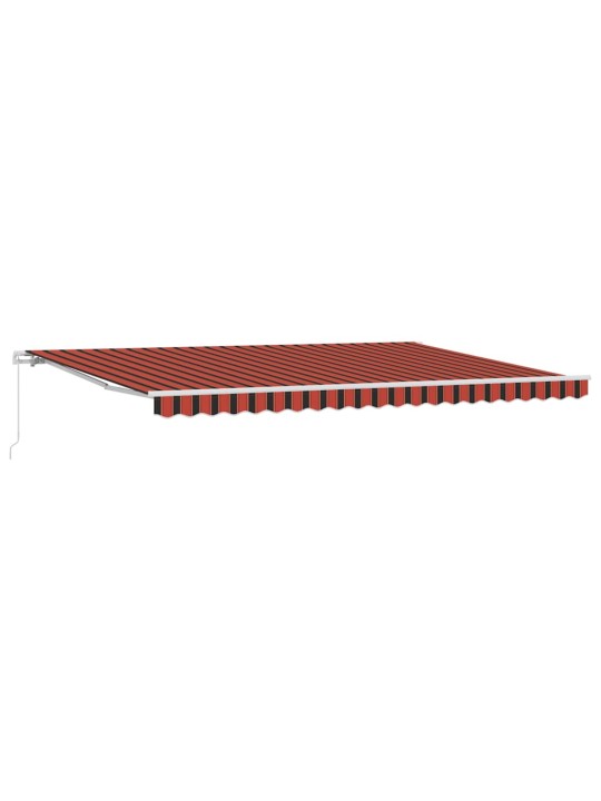 Izvelkams jumtiņš brūns 500 × 300 cm audums, metāls