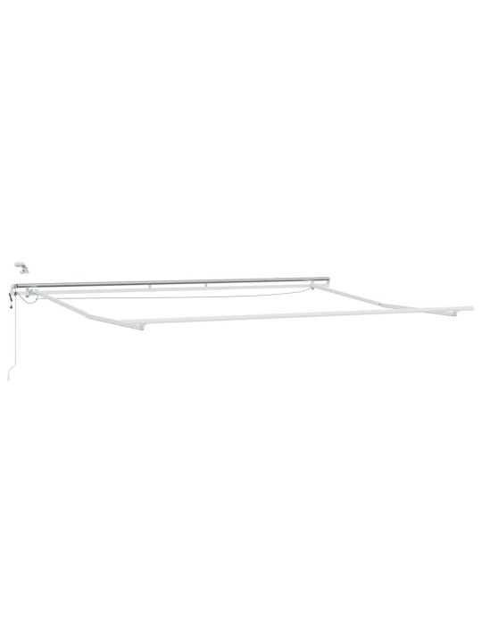 Izvelkams jumtiņš oranžs un brūns 500 × 300 cm audums un metāls