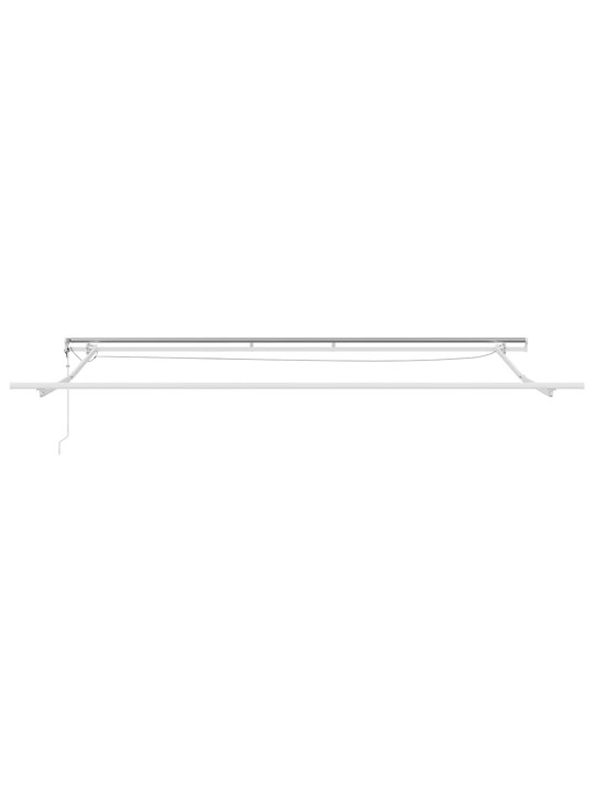 Izvelkams jumtiņš oranžs un brūns 500 × 300 cm audums un metāls