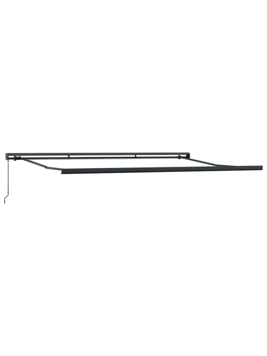 Izvelkams jumtiņš oranžs un brūns 500 × 300 cm audums un metāls