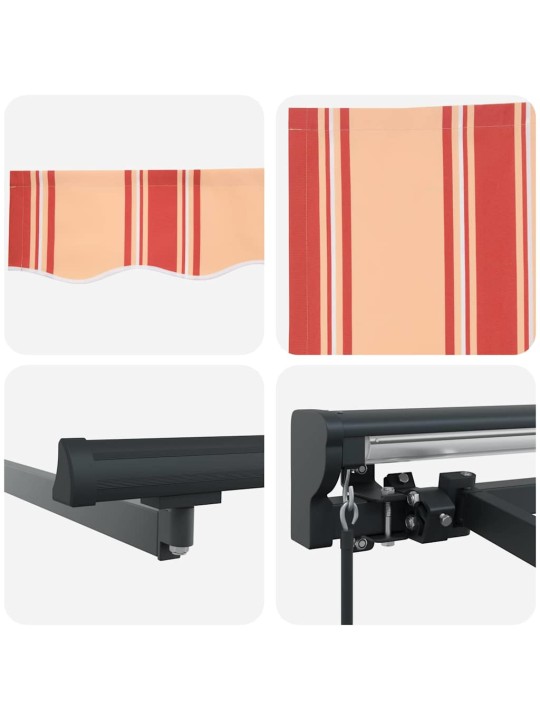Izvelkams jumtiņš manuāls dzeltena un oranža 500x300 cm audums