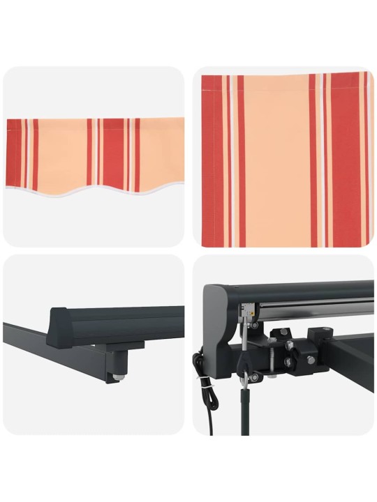 Izvelkams jumtiņš manuāls dzeltena un oranža 500x300 cm audums