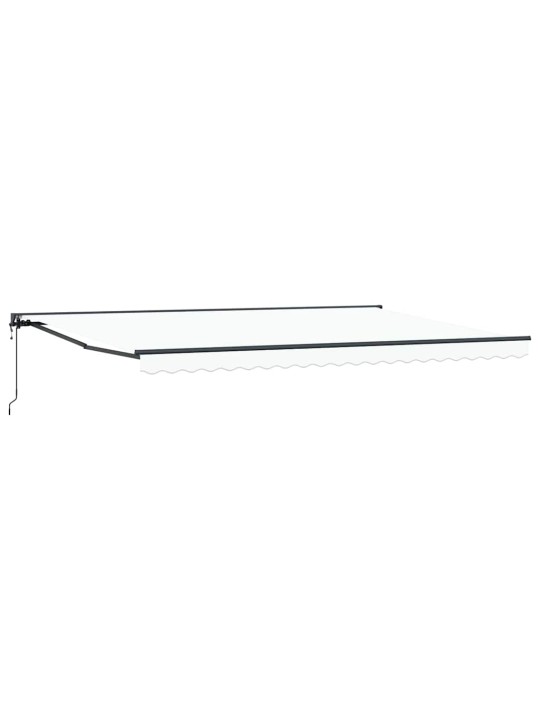 Izvelkams jumtiņš manuāls balts 500x300 cm audums