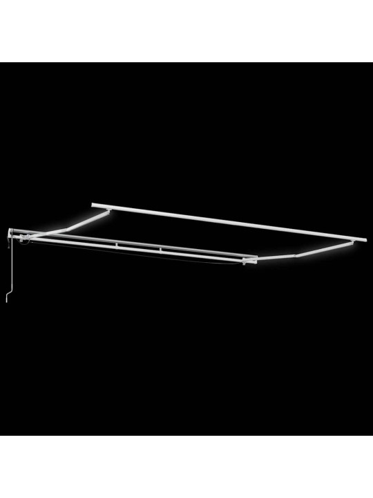 Izvelkams jumtiņš oranžs un brūns 500 × 350 cm audums un metāls
