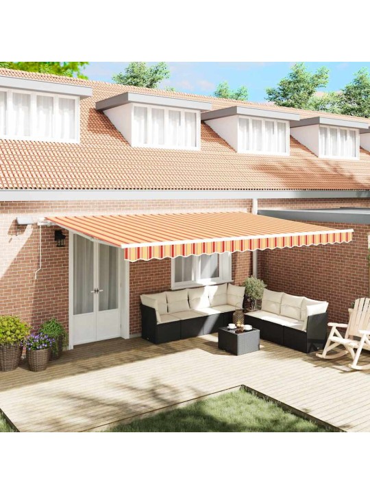 Izvelkams jumtiņš with manuāls 500 × 350 cm dzeltena un oranža