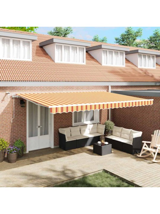 Izvelkams jumtiņš dzeltena un oranža 500 × 350 cm