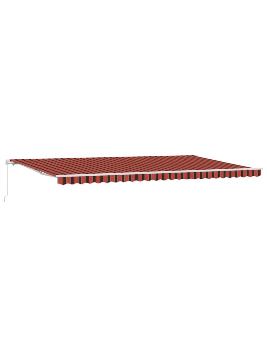 Izvelkams jumtiņš svītrains raksts oranžs un brūns 600 × 300 cm