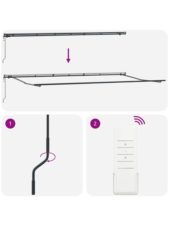 Izvelkams jumtiņš oranža un brūna 600 × 300 cm audums