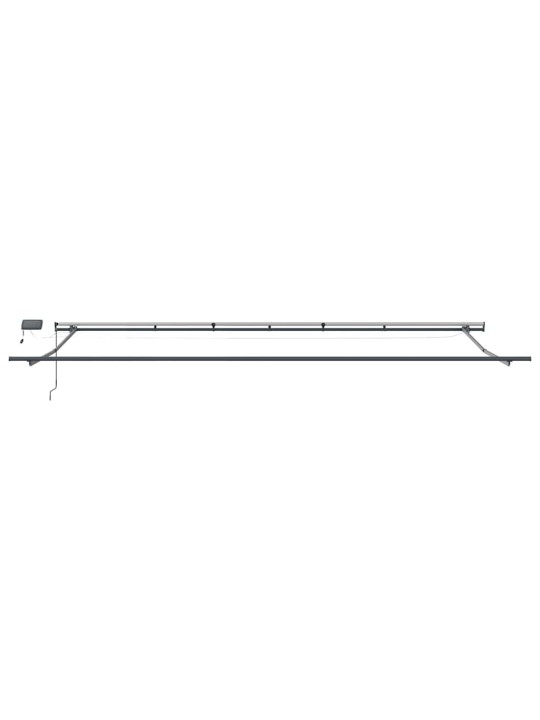 Izvelkams jumtiņš sarkans un balts 600 × 300 cm audums