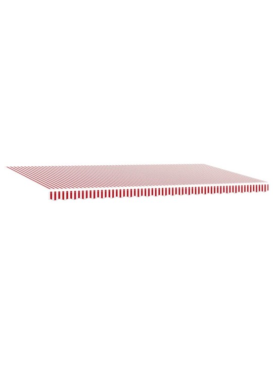 Izvelkams jumtiņš with sarkans un balts 600 × 300 cm audums