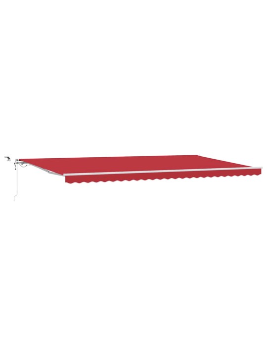 Izvelkams jumtiņš sarkana 600 × 300 cm audums, metāls