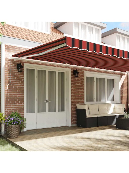 Izvelkams jumtiņš oranžs un brūns 600 x 350 cm audums