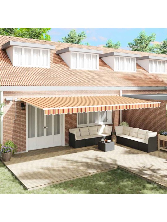 Izvelkams jumtiņš with manuāls 600 × 350 cm dzeltena un oranža