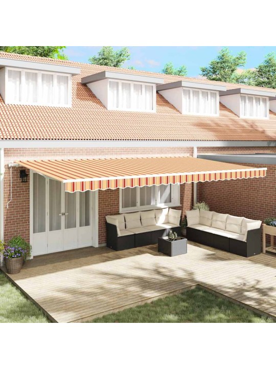 Izvelkams jumtiņš 600 × 350 cm dzeltena un oranža