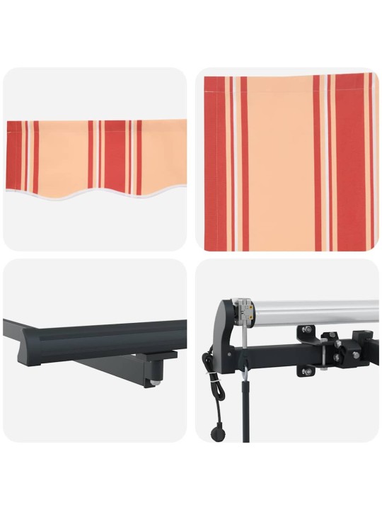 Izvelkams jumtiņš dzeltena un oranža 600 × 350 cm audums