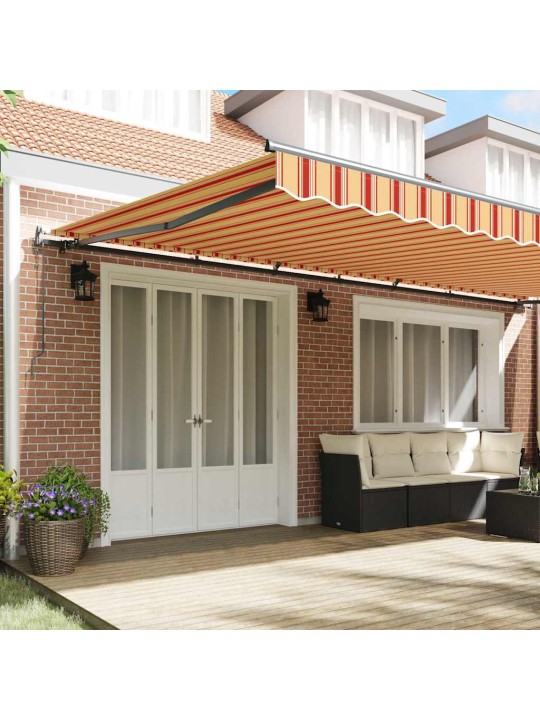 Izvelkams jumtiņš dzeltena un oranža 600 × 350 cm audums