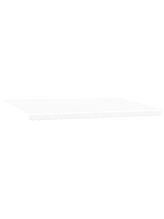 Izvelkams jumtiņš balts 600 × 350 cm audums, metāls