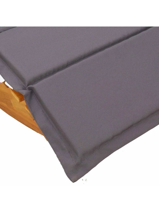 Sauļošanās krēsls ar spilvenu 2 pcs brūna 60 x 154 x 74cm
