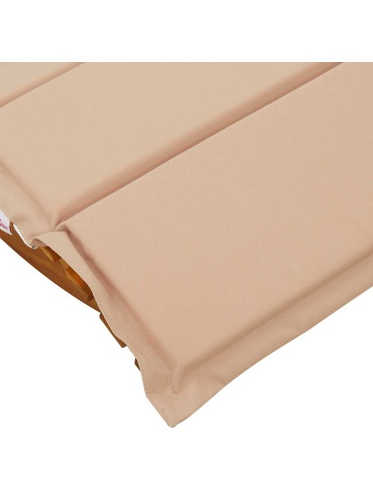 Sauļošanās krēsls ar spilvenu 2 pcs brūna 60 x 154 x 74cm