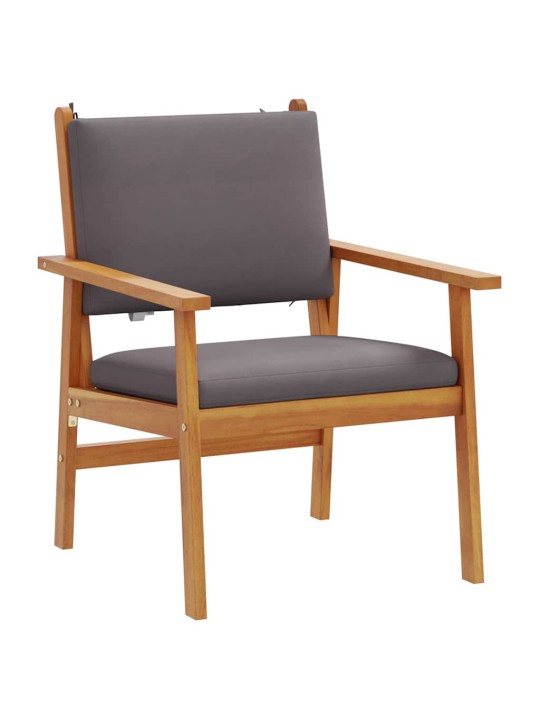 Dārza dīvānu komplekts ar spilvenu 6 pcs brūna 45 x 45 x 38cm