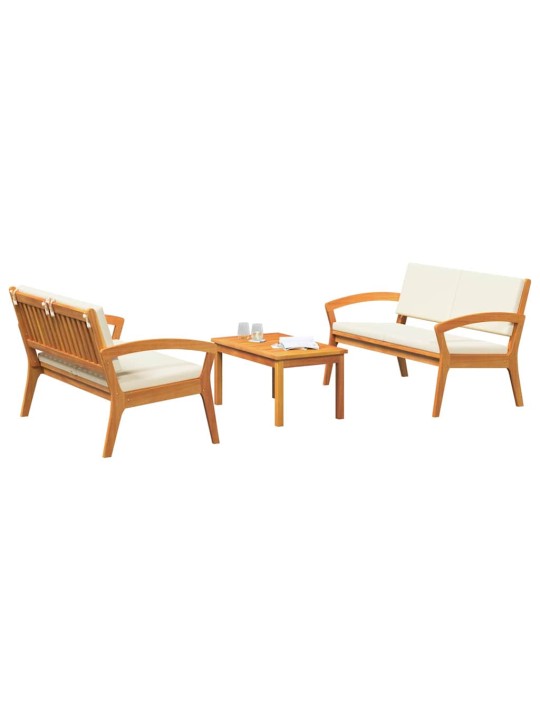 Bistro komplekts 3 pcs brūna 75 x 45 x 38cm akācijas masīvkoks