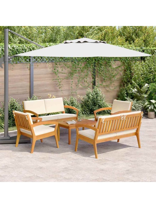 Bistro komplekts 5 pcs brūna 75 x 45 x 38cm akācijas masīvkoks