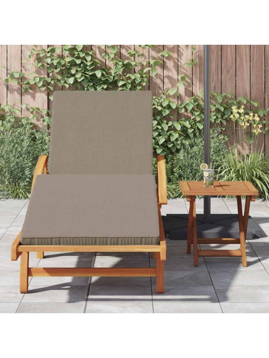 Sauļošanās krēsls ar spilvenu 2 pcs pelēkbrūna 40 x 40 x 40cm