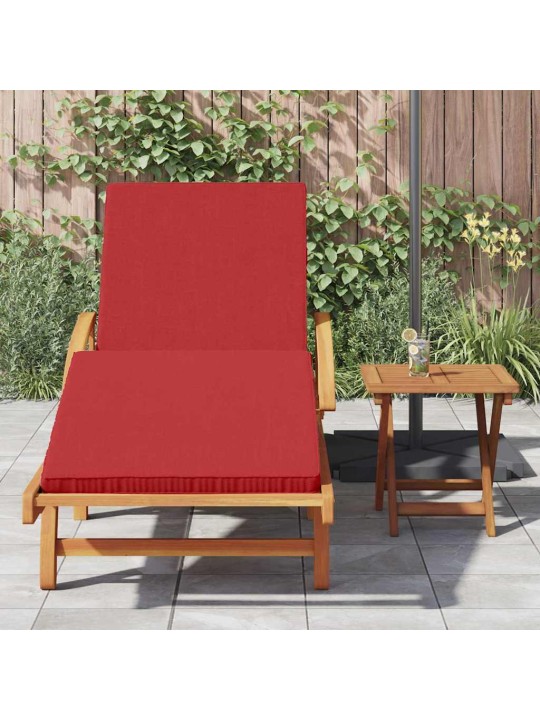 Sauļošanās krēsls ar spilvenu 2 pcs sarkana 40 x 40 x 40cm