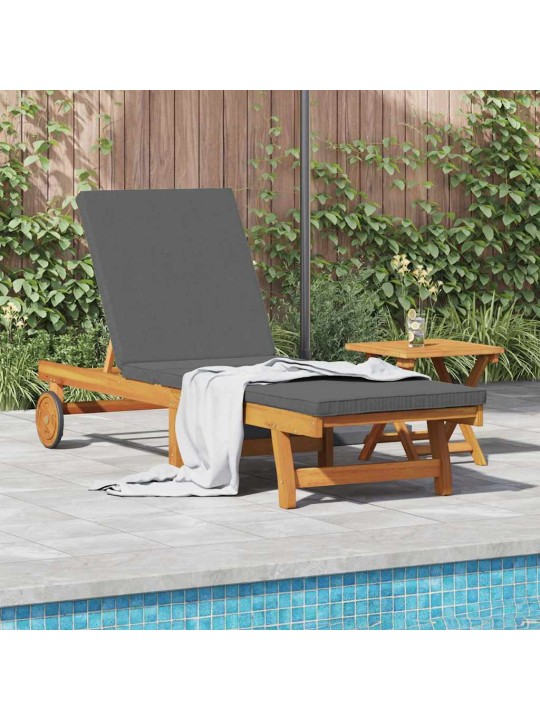 Sauļošanās krēsls 2 pcs brūna 40 x 40 x 40cm akācijas masīvkoks