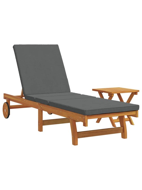 Sauļošanās krēsls 2 pcs brūna 40 x 40 x 40cm akācijas masīvkoks