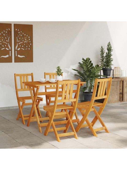 Dārza krēsls 4 pcs brūna 36 x 46 x 86cm akācijas masīvkoks