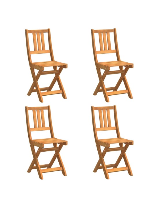Dārza krēsls 4 pcs brūna 36 x 46 x 86cm akācijas masīvkoks