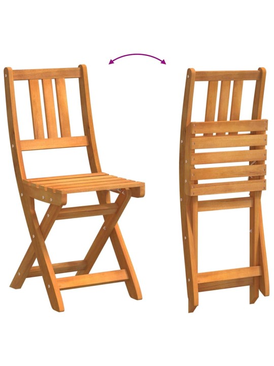 Dārza krēsls 8 pcs brūna 36 x 46 x 86cm akācijas masīvkoks
