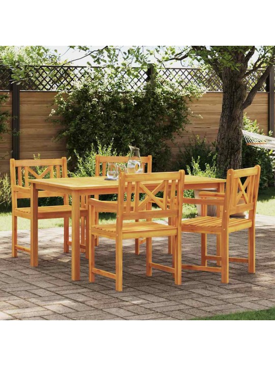 Dārza krēsls 4 pcs brūna 56 x 56 x 90 cm akācijas masīvkoks