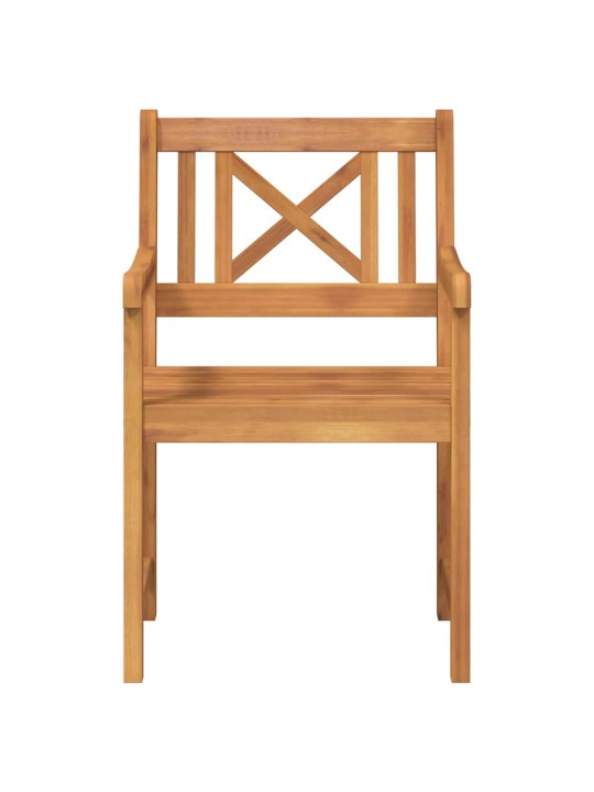 Dārza krēsls 4 pcs brūna 56 x 56 x 90 cm akācijas masīvkoks