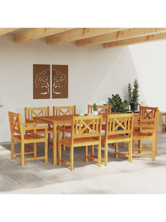 Dārza krēsls 8 pcs brūna 56 x 56 x 90 cm akācijas masīvkoks
