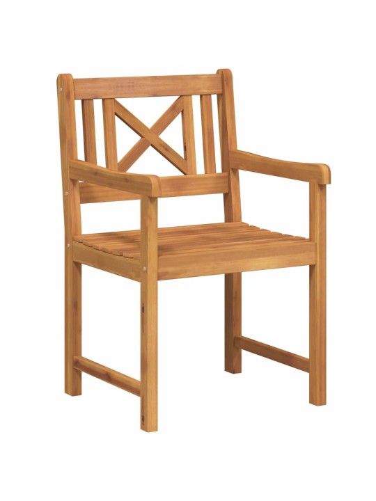 Dārza krēsls 8 pcs brūna 56 x 56 x 90 cm akācijas masīvkoks
