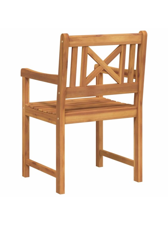 Dārza krēsls 8 pcs brūna 56 x 56 x 90 cm akācijas masīvkoks
