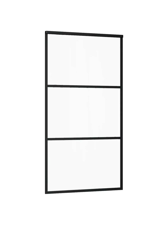 Bīdāmās durvis ar stiprinājumiem 102x205 cm stikls&alumīnijs