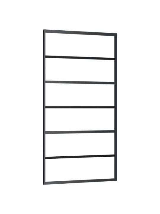 Bīdāmās durvis ar stiprinājumiem 102x205 cm stikls&alumīnijs
