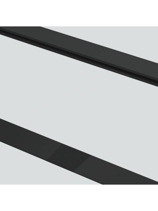 Bīdāmās durvis ar stiprinājumiem 102x205 cm stikls&alumīnijs